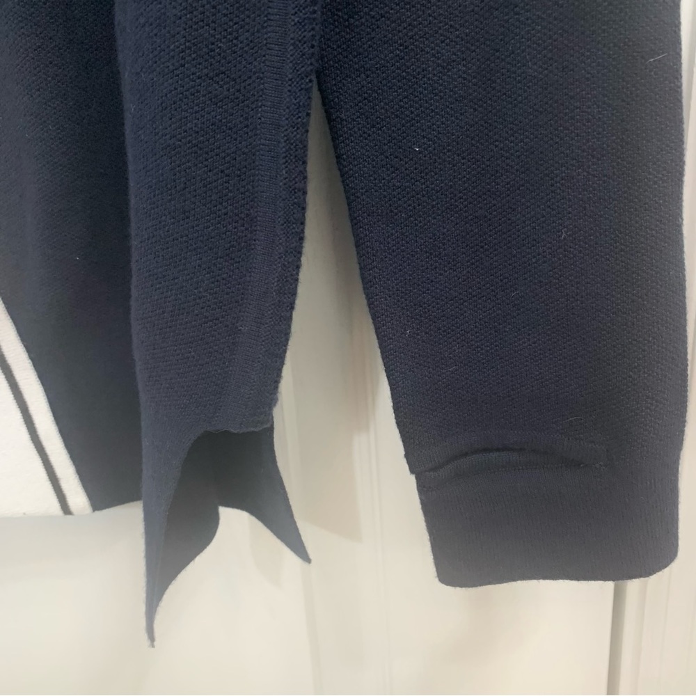 ATHLETA Navy with White Diagonal Stripe Sweater - Picture 5 of 8